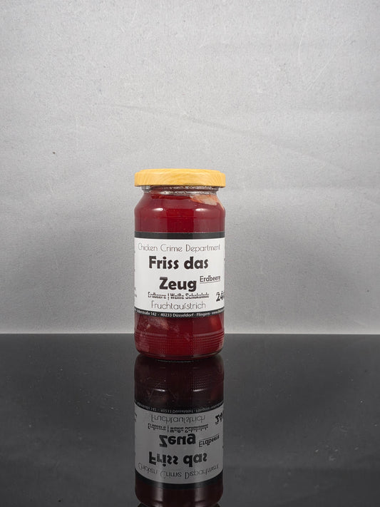 Friss das Zeug Erdbeere