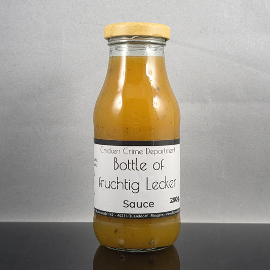 Bottle of fruchtig Lecker